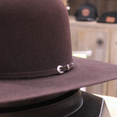 Chapeau en Feutre Cerise Noire 10x - Open Crown